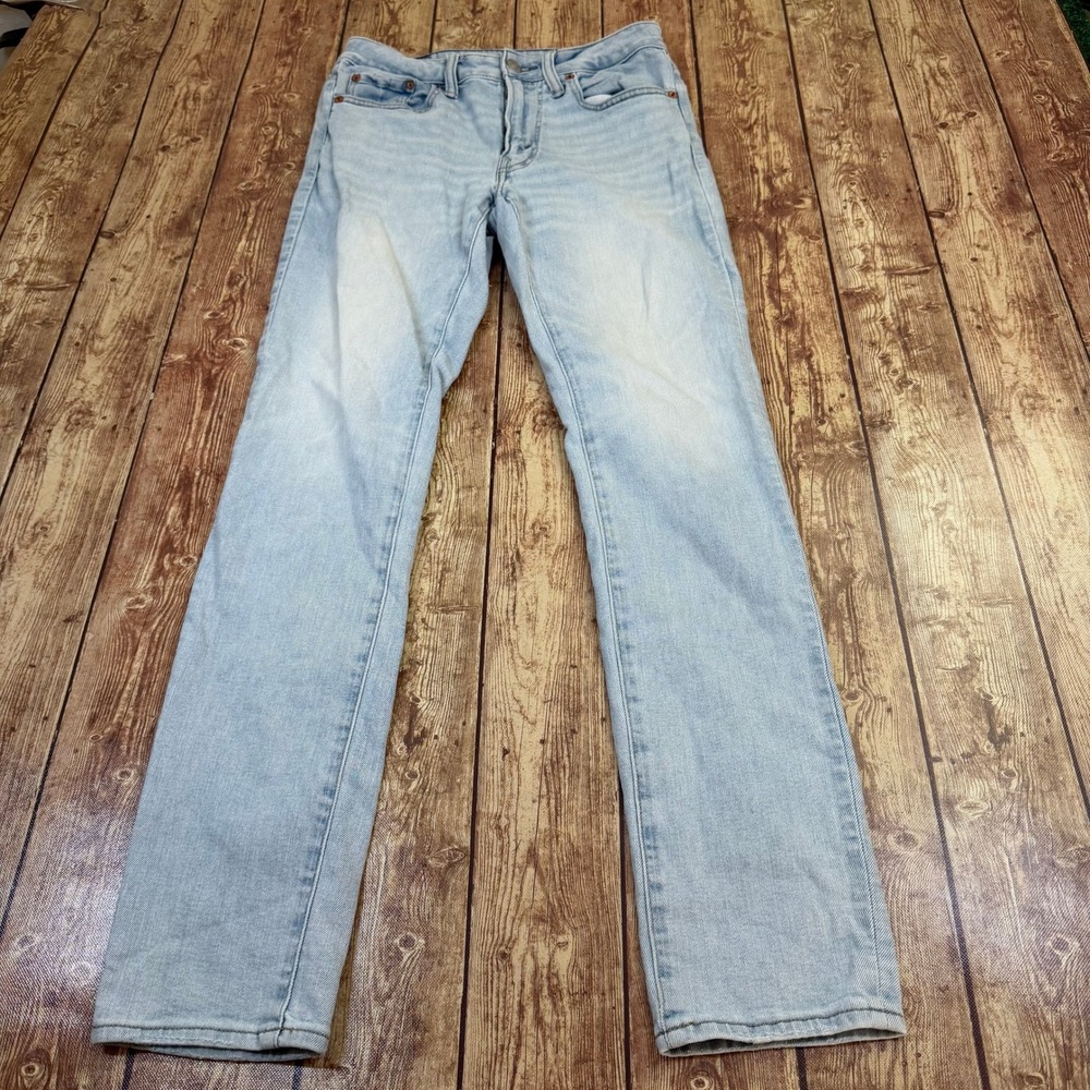 American Eagle Slim Jeans Mens 29x32 Light Wash Blue Denim Stretch